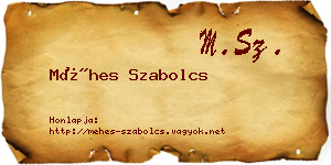 Méhes Szabolcs névjegykártya